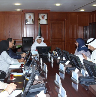 مدير عام الهيئة يستقبل مدرب العاب القوى محمد الزنكوي